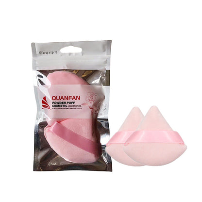 Triangle Dry Powder Puff Fiber Crystal Cotton Delicate On Makeup Beauty Tools Powder Puff
