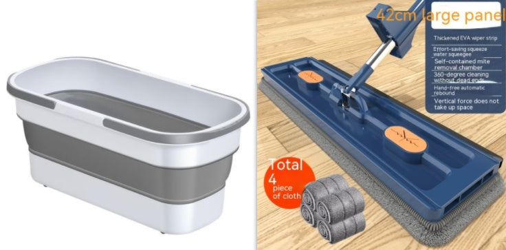 360° Rotating Flat Mop - High Absorption for Home Floors