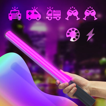 RGB Colorful LED Stick Fill Light Handheld 3200K-5600K LED Flash Light stick Speedlight Photographic Lighting