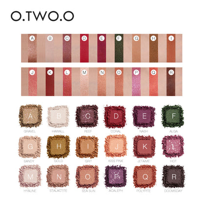 Beauty 18 Color Eye Shadow Plate Pearl Glitter Powder High Gloss Matte Multi Color Eye Shadow Plate Color Makeup