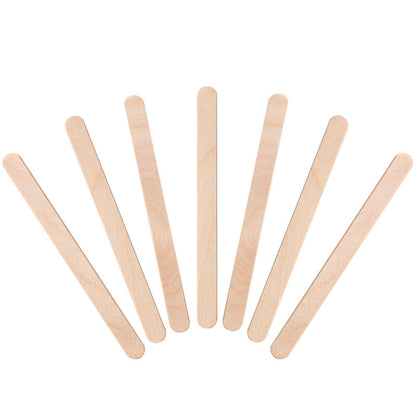 100-Piece Bag of Disposable Wooden Sticks for Hair Removal Waxing and Scraping Tools