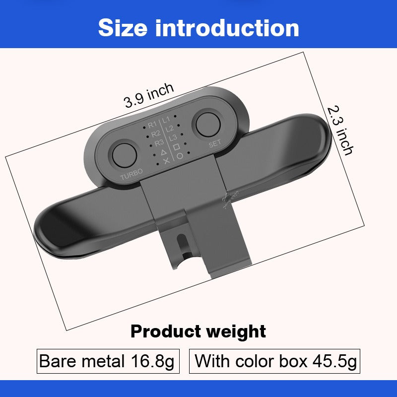 Suitable for PS4 controller back extension button PS4 slim/pro button extension programmable back button