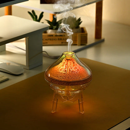 Desktop Volcanic Atmosphere Lamp Crack Humidifier Silent Spray