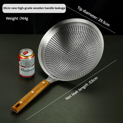 Large Stainless Steel Oil Strainer, Commercial Oil Strainer, Lo Mein Strainer, Oil Leak Strainer, Household Lo Mein Strainer