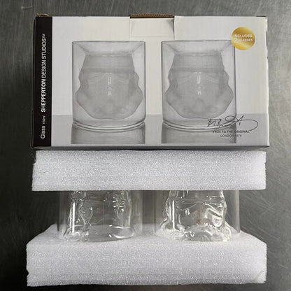 High borosilicate heat-resistant and cold resistant glass wine bottle Star Wars White Soldier glass wine bottle creative decanter liquor dispenser