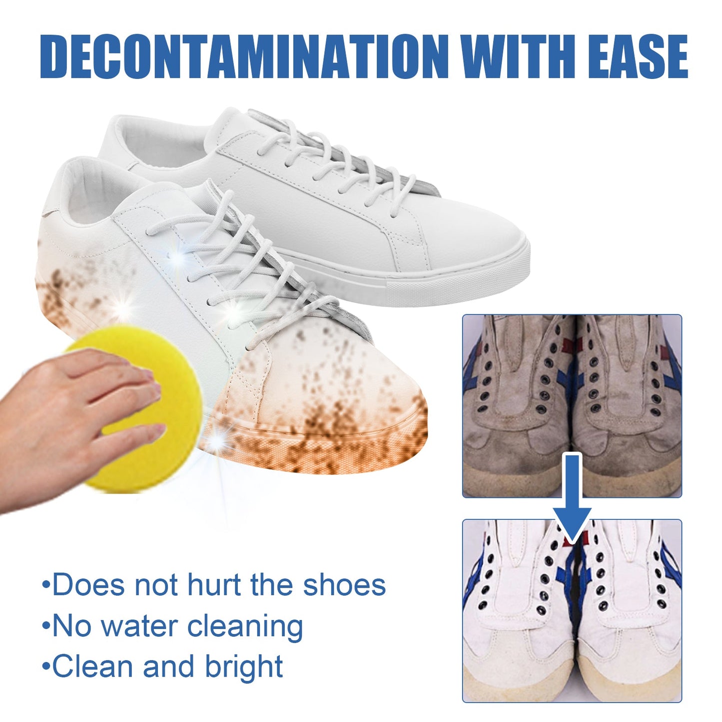 Multi-purpose Decontamination Cream, Small White Shoes Sofa Leather Cleaning Stain Yellow Edge Multi-purpose Cleaning Cream