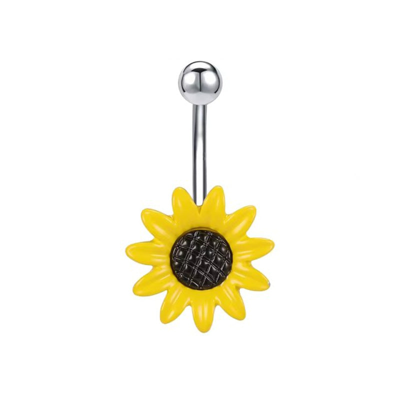 Navel Ring Creative Bat Bee Navel Buckle Navel Ring Body Piercing Jewelry