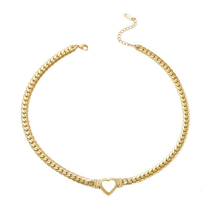 Lux Titanium Snake Bones Clavicle Necklace