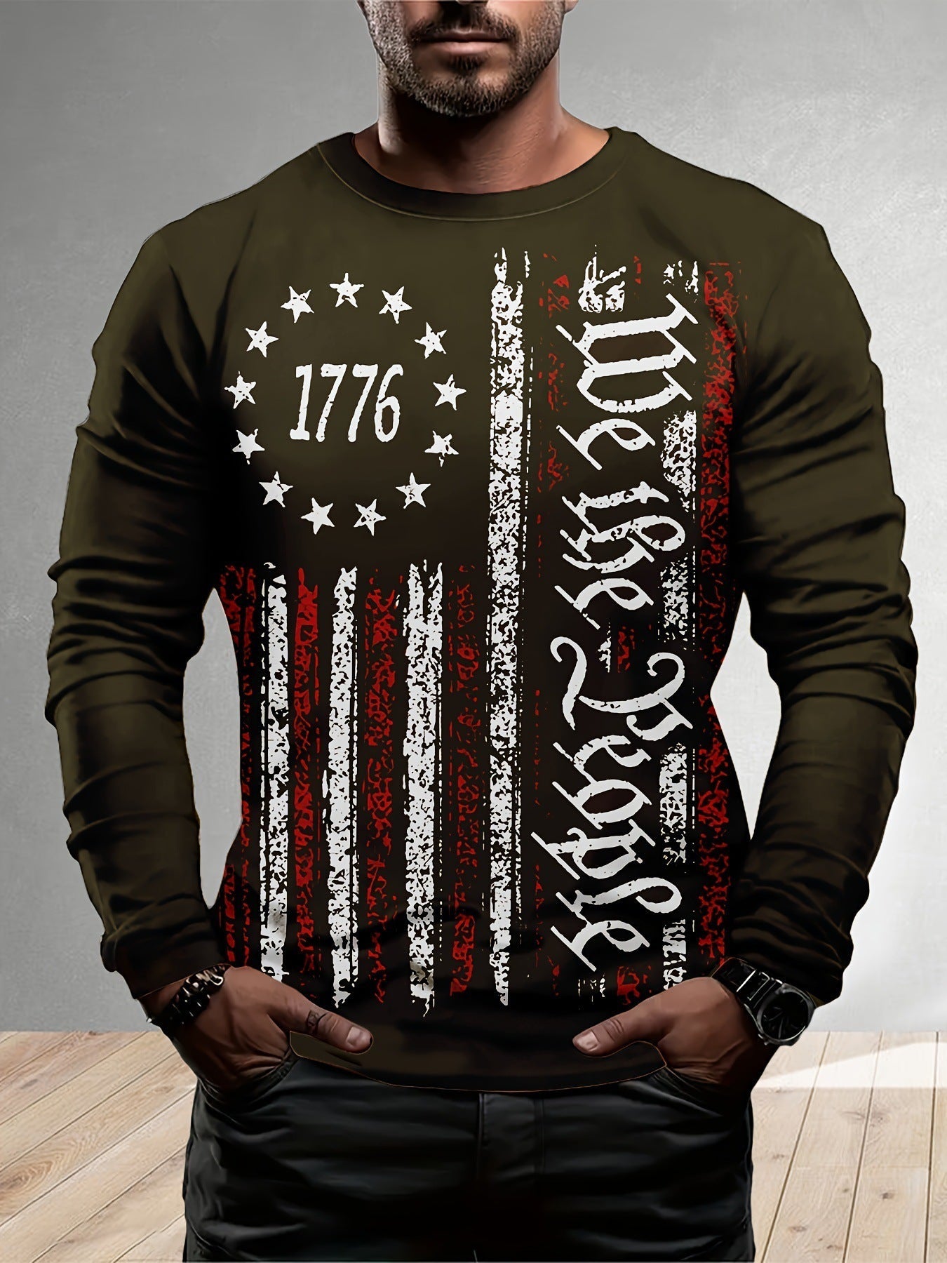 European American Long Sleeve Casual XINGX Print