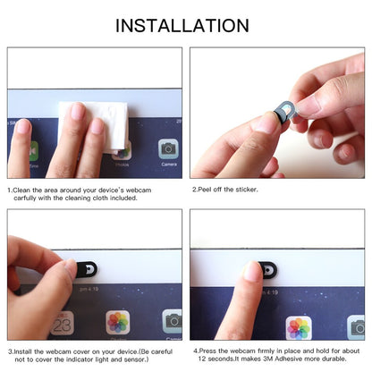6Pcs/lot  WebCam Cover Shutter Magnet Slider Plastic For iPhone Web Laptop PC For iPad Tablet Camera Mobile Phone Privacy Sticker