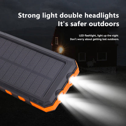Ultra thin solar power bank 20000mAh with compass three proof solar power bank