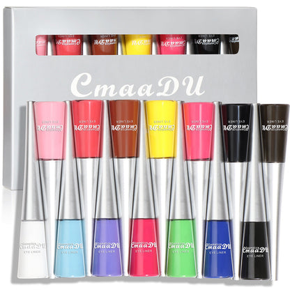 CmaaDu 14 color liquid eyeliner set matte  quick drying  long lasting  no smudge