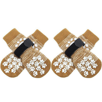 Pet socks foot covers cat and dog socks outdoor anti slip and waterproof shoes socks