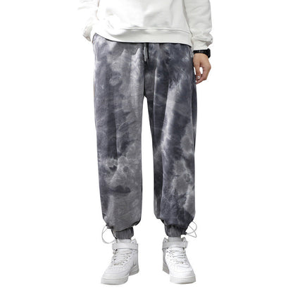 Men's Elastic Waist Drawstring Ankle Sweatpants