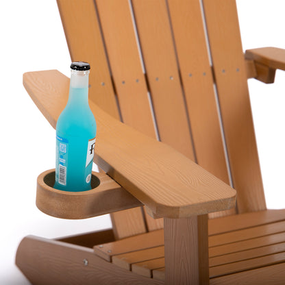 TALE Adirondack Chair - All-Weather, Fade-Resistant with Cup Holder