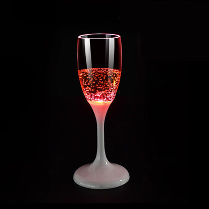 Creative Water Sensing Wedding luminous Glasses cup Party Supplies Novelty LED Light Up Wine bottles for Party Club Bar Drinking