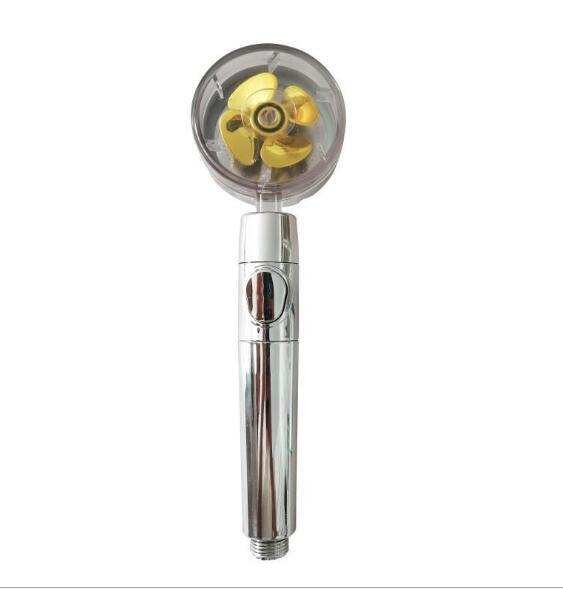 Onder Druk Douchekop Shower Nozzle Water-saving Flow 360 Rotating High-pressure Nozzle With Small Fan
