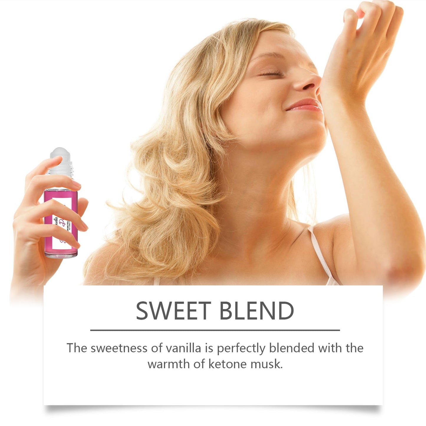Peach Pink Ball Perfume, Small Fresh Roller Perfume Fresh Light Fruit Peach Ball Perfume