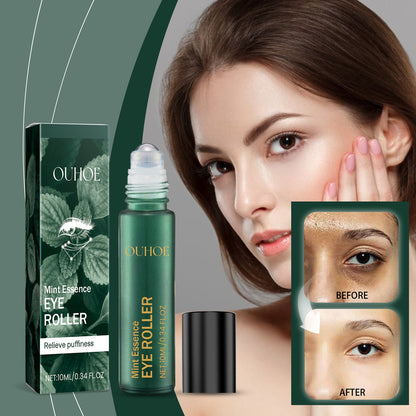 Mint Essence Eye Roller, Fade Fine Lines Crow's Feet Moisturizing Elastic Eye Anti-Wrinkle