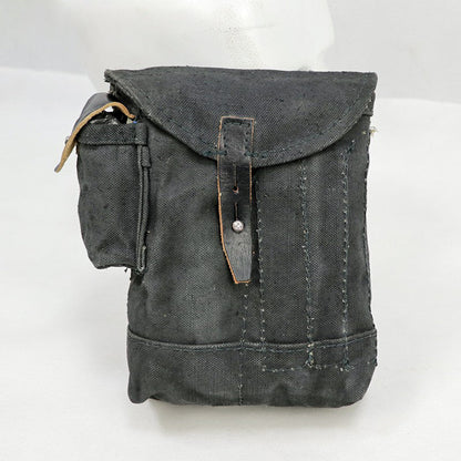 Cold War: Directly sourced original Russian items. Issued - Soviet Marines' black 4 - compartment AK mag pouch.