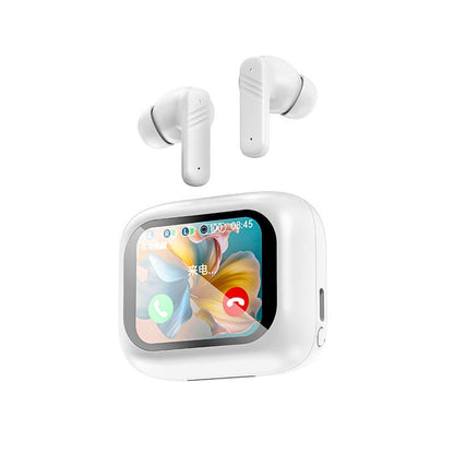 Full color touch screen ANC+ENC dual noise reduction Bluetooth earphones in ear multifunctional new wireless earphones