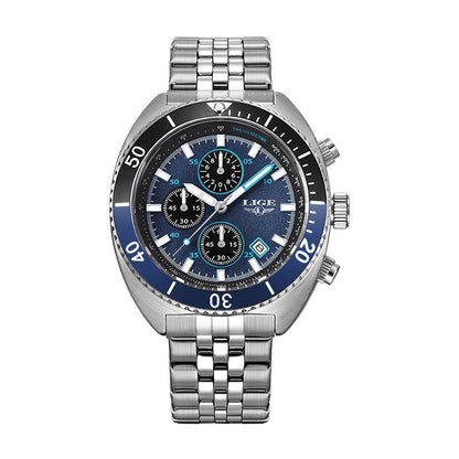 Multi-functional Student Men's Large Dial Waterproof Quartz Watch