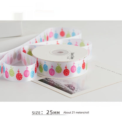 Color Heat Transfer Craft Ribbon Balloon Color Cake Packaging Gift Ribbon