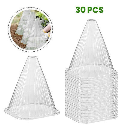 30 Reusable Square Planting Tents. Protect plants from birds, frost & snails.