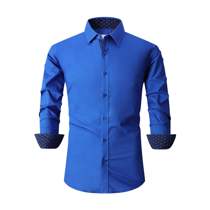 Men's Cotton Stretch Shirt Spring Autumn