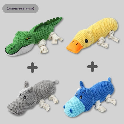 Chewing And Teeth-cleaning Plush Pet Toy With Sound