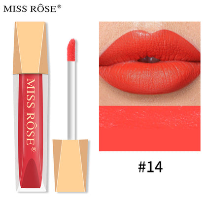 Matte Lip Gloss Liquid Pearlescent Lip Gloss Non Fading Non Stick Cup Velvet Lip Glaze Lipstick
