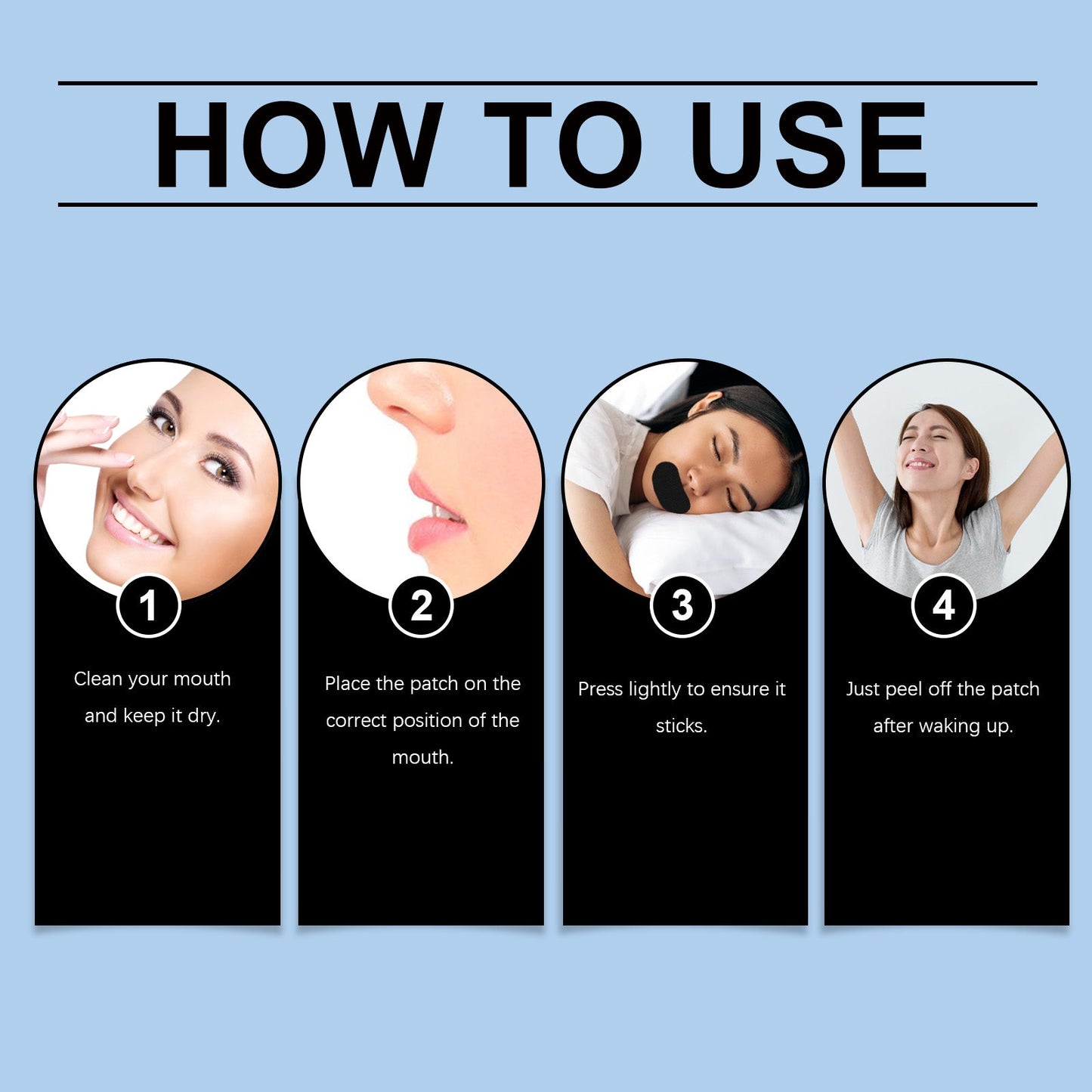 Anti-Snoring Sleep Patch Anti-Snoring Care At Night Physical Ventilation Anti-Snoring Patch