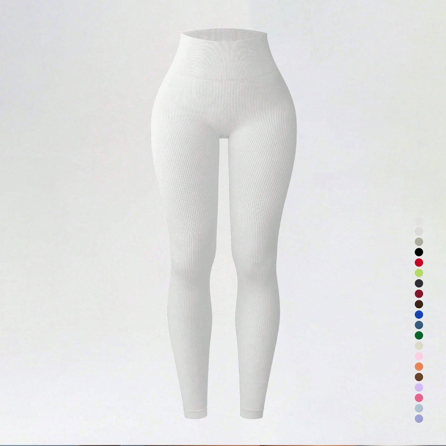 Threaded autumn and winter yoga pants seamless fitness pants high waisted sports yoga clothes leggings