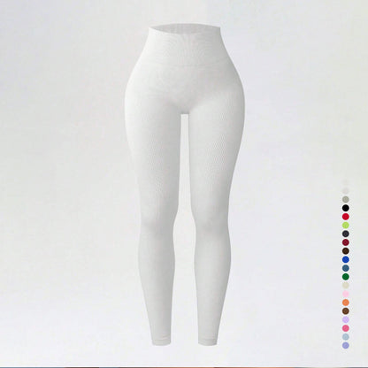 Threaded autumn and winter yoga pants seamless fitness pants high waisted sports yoga clothes leggings