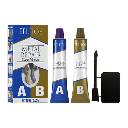 AbCasting Adhesive High Temperature Resistant Welding Adhesive For Metal Castings Crack Repair Agent Leak-Blocking Waterproof Electric Welding