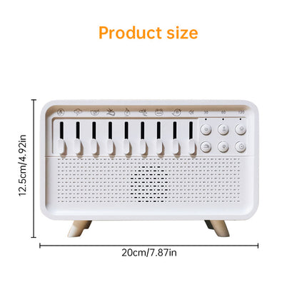 8 - Adjustable - White - Noise Air Aroma Diffuser Humidifier with Night Light and Bluetooth Speaker
