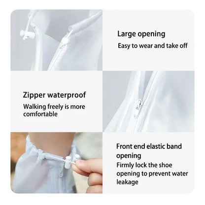Waterproof, non-slip reusable shoe covers (PVC/silicone sole) – for rain/snow, unisex.