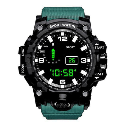Multi functional outdoor men's electronic watch for male and female students running sports watch