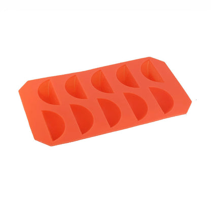 Silicone Lemon Ice Cube Tray Silicone Lemon Chocolate Mold 10-Compartment Lemon Ice Cube Tray Silicone Ice Cube Tray