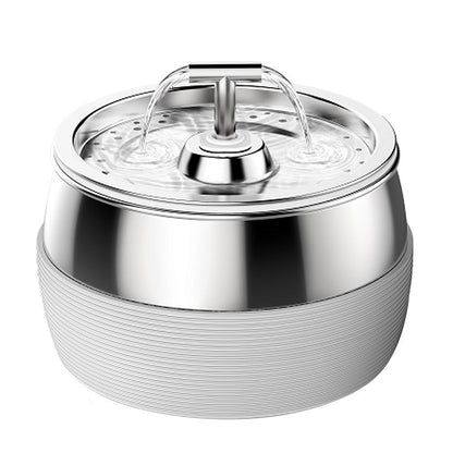 Stainless Steel Smart Pet Water Dispenser with Automatic Circulation and Filtration, Large Capacity Feeder for Cats and Dogs