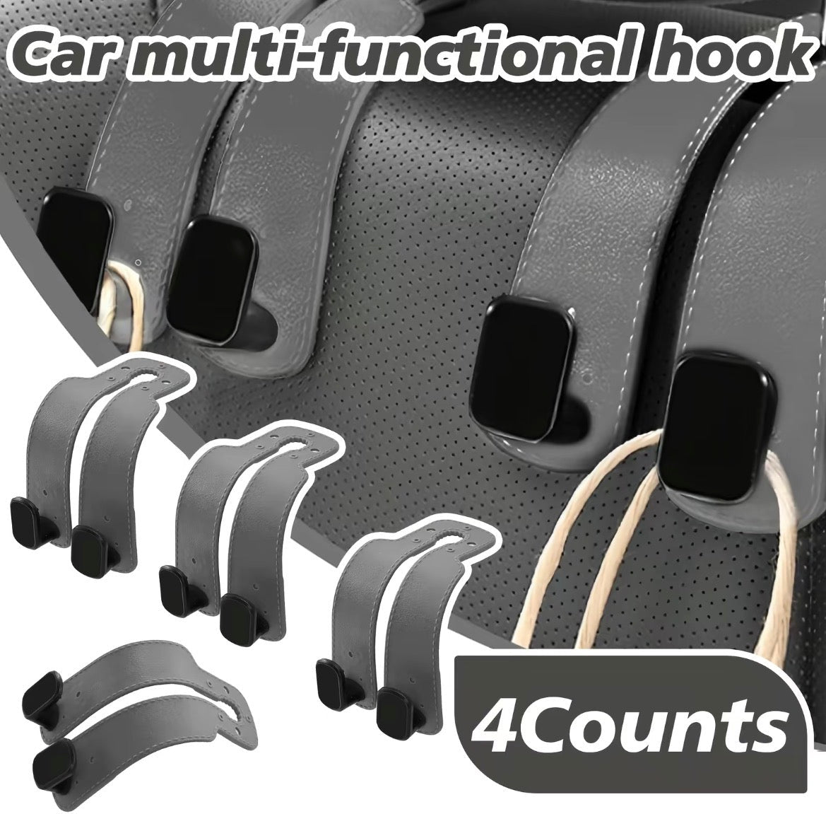 GripRide Car Hooks