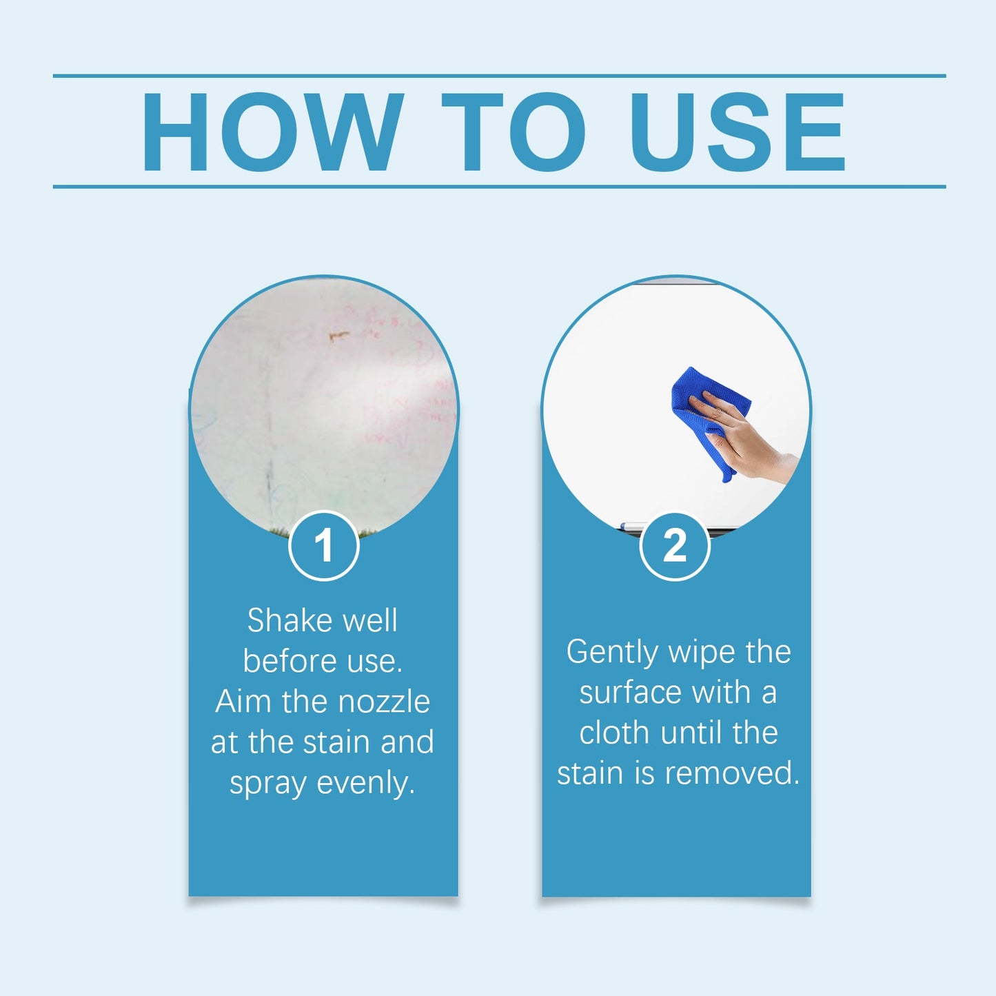 Whiteboard Cleaner Office Classroom Oil-Based Marker Whiteboard Handwriting Removal Cleaner