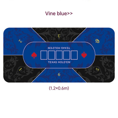 Dezhou playing card pad tablecloth table cushion square round chip rubber cushion playing card table top cushion