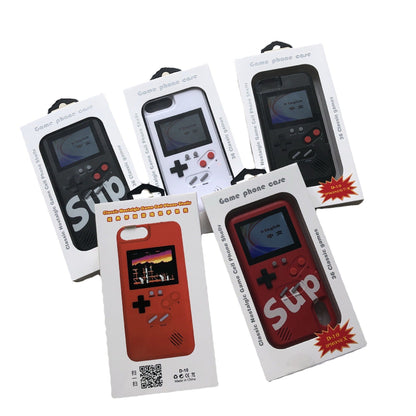 Color Screen Game Console Is Applicable To Huawei iPhone 12pro Apple 13 Phone Case Xsmax Phone Case XR 678p Cover