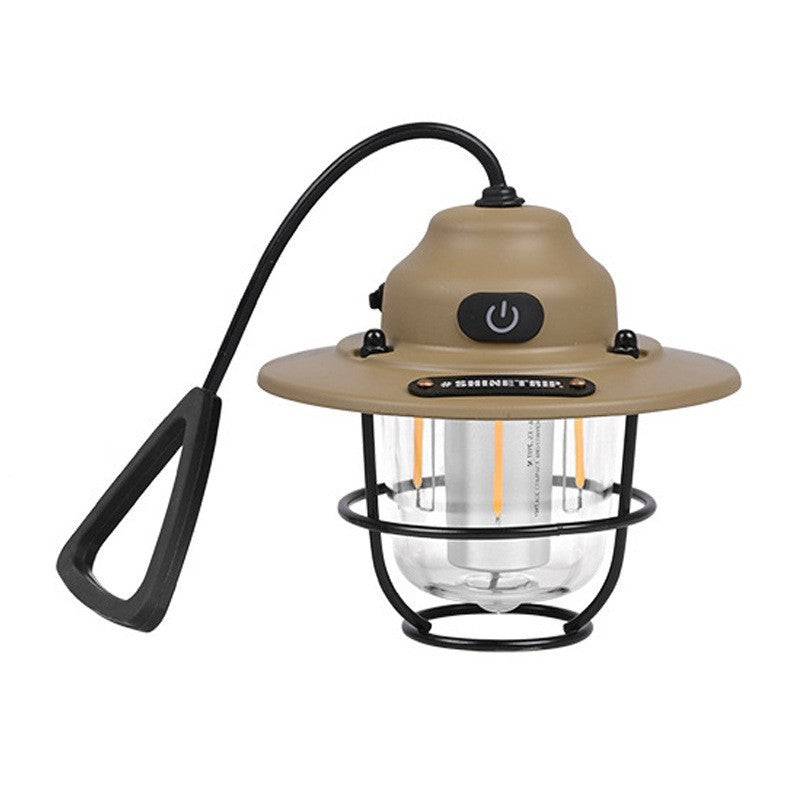 Outdoor Lighting Pinecone Camping Light Retro Camping Light Tent Light Camping Light Type-C Charging Pinecone Camping Light