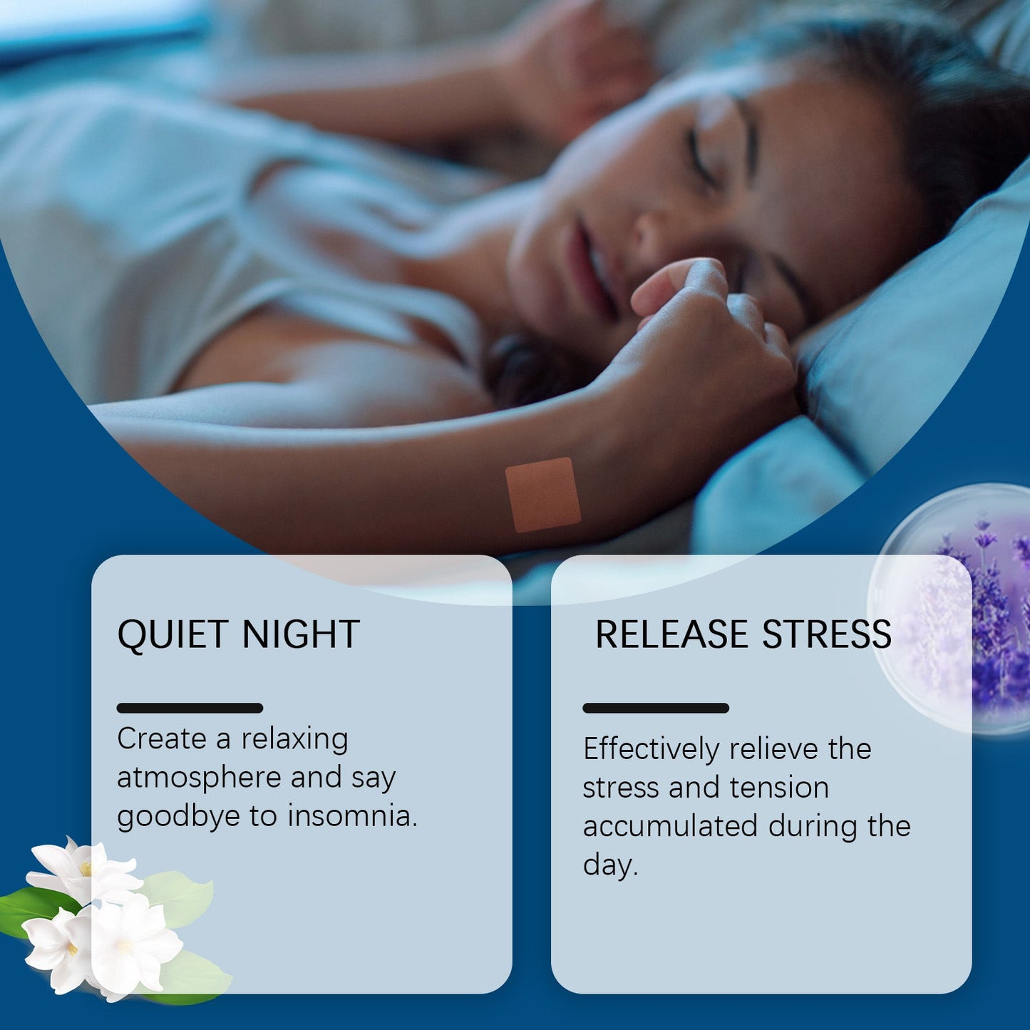 Herbal Sleep Patch For A Night's Sleep Home Lavender Scented Essential Oil Fragrance Patch