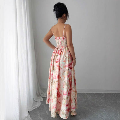 Cross-borderNew Spring and Summer Strapless Shoulder-baring Women's Fashion Fairy Long Elegant Evening Dress