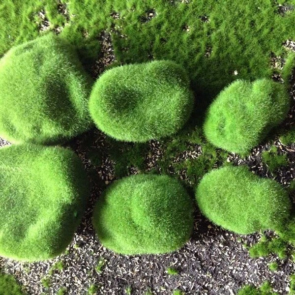 Mossy Stone Artificial Green Stone Mossy Rock Flower Arrangement Material