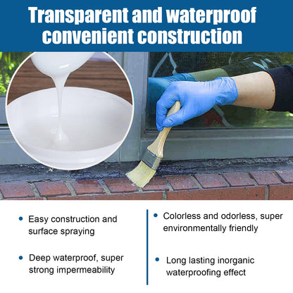 Transparent Waterproof Adhesive, Transparent Waterproof Paint Bathroom Balcony Smashing Brick Roof Leak Proof Glue
