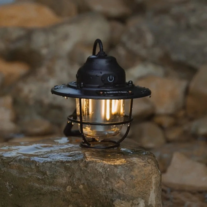 Outdoor Lighting Pinecone Camping Light Retro Camping Light Tent Light Camping Light Type-C Charging Pinecone Camping Light